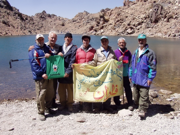 Csoportkép a Szabalan-hegyen